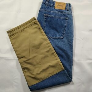 Guide Series Pants Men's 38 x 32 Relaxed Fit Double Leg Brush Guard Denim Canvas